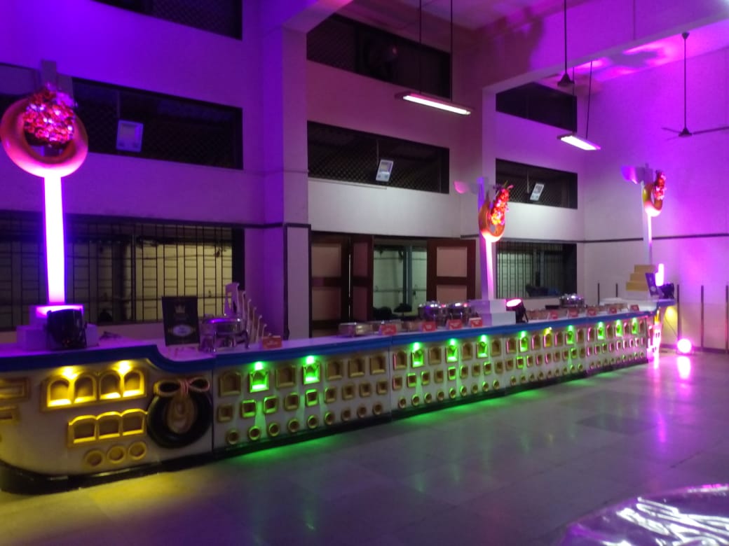 Wedding reception setup